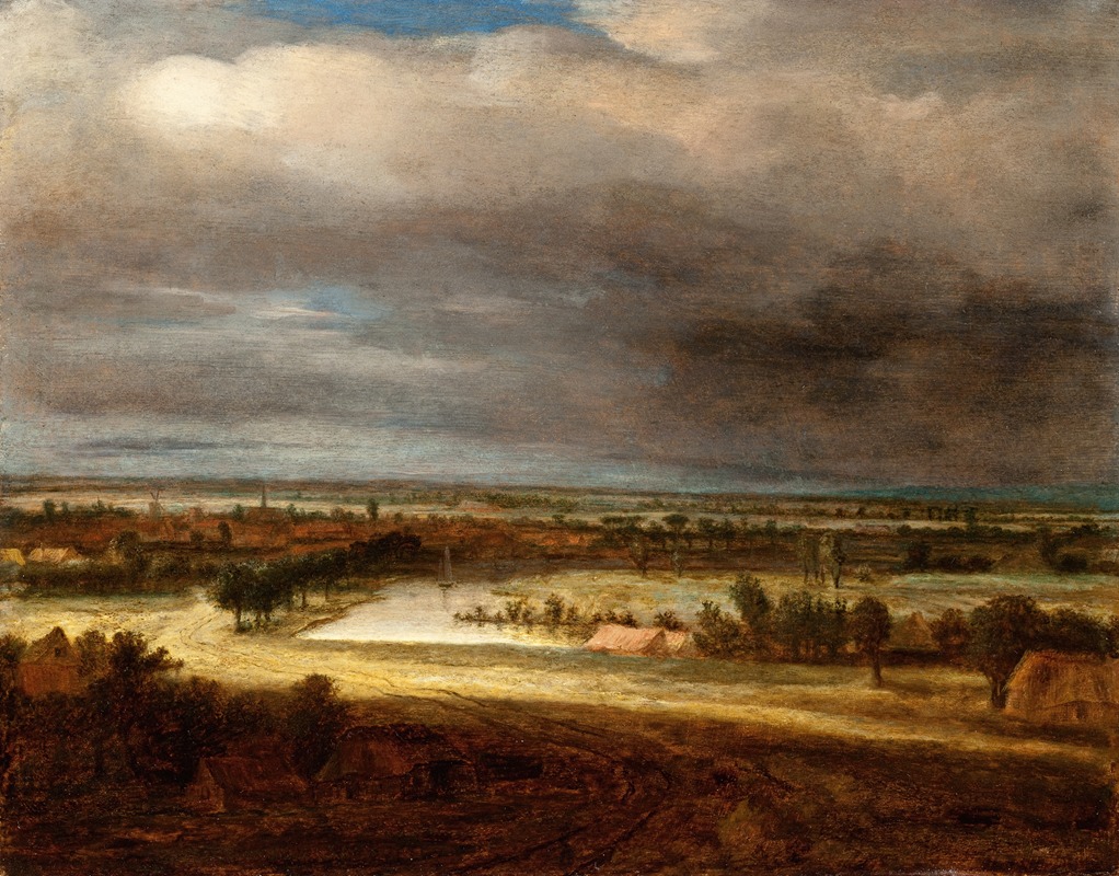 Philips Koninck - Panoramic Landscape with a Village