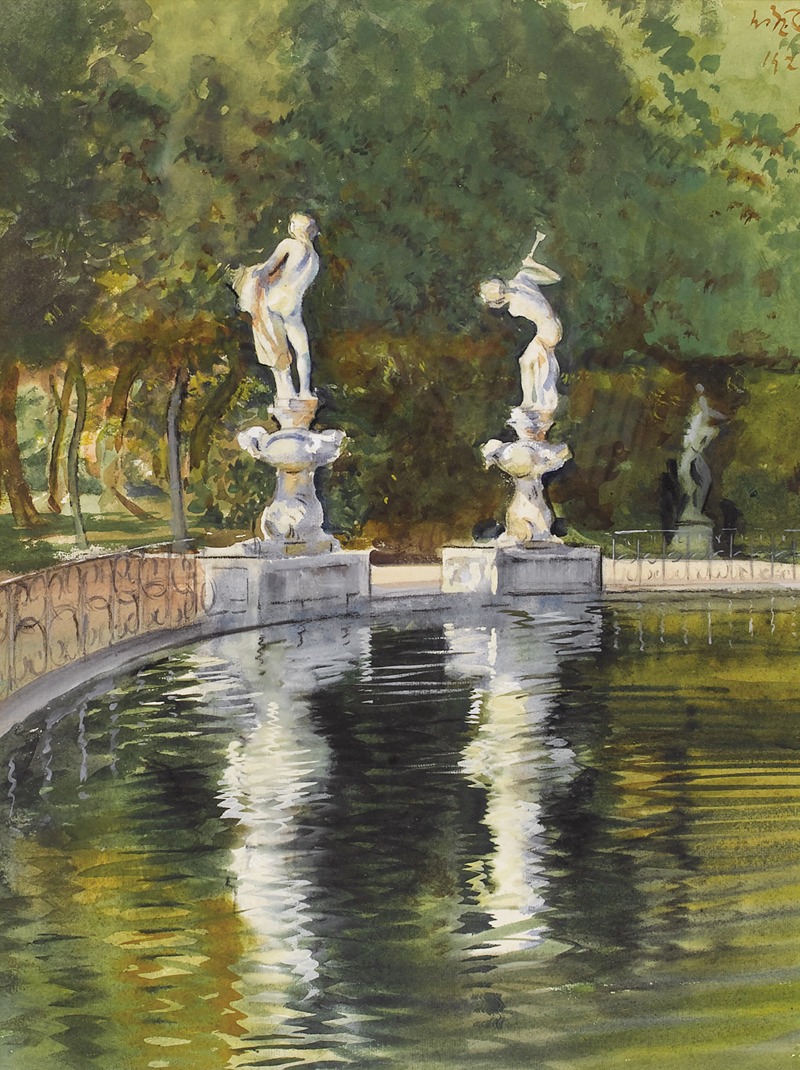 William Rothenstein - Boboli Gardens, Florence