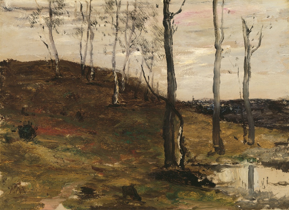 William Morris Hunt - Hillside with Trees