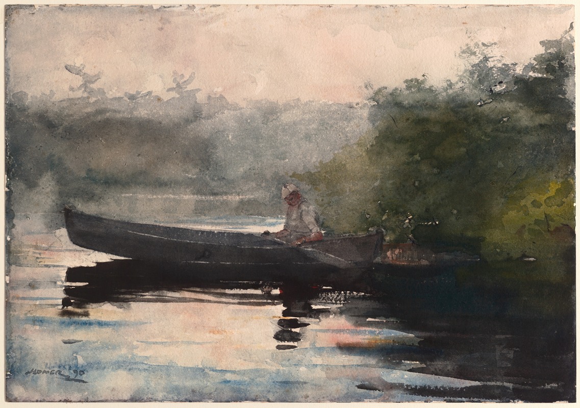 Winslow Homer - The End of the Day, Adirondacks