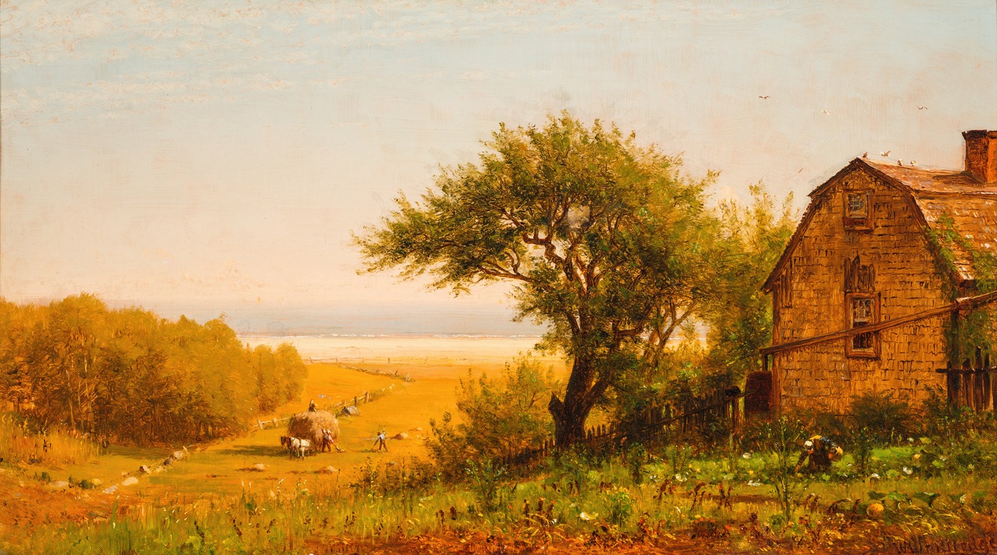 Worthington Whittredge - A Home by the Seaside
