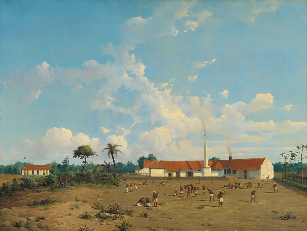 Abraham Salm - The Kemanglen Sugar Factory near Tegal (or Tagal), Java