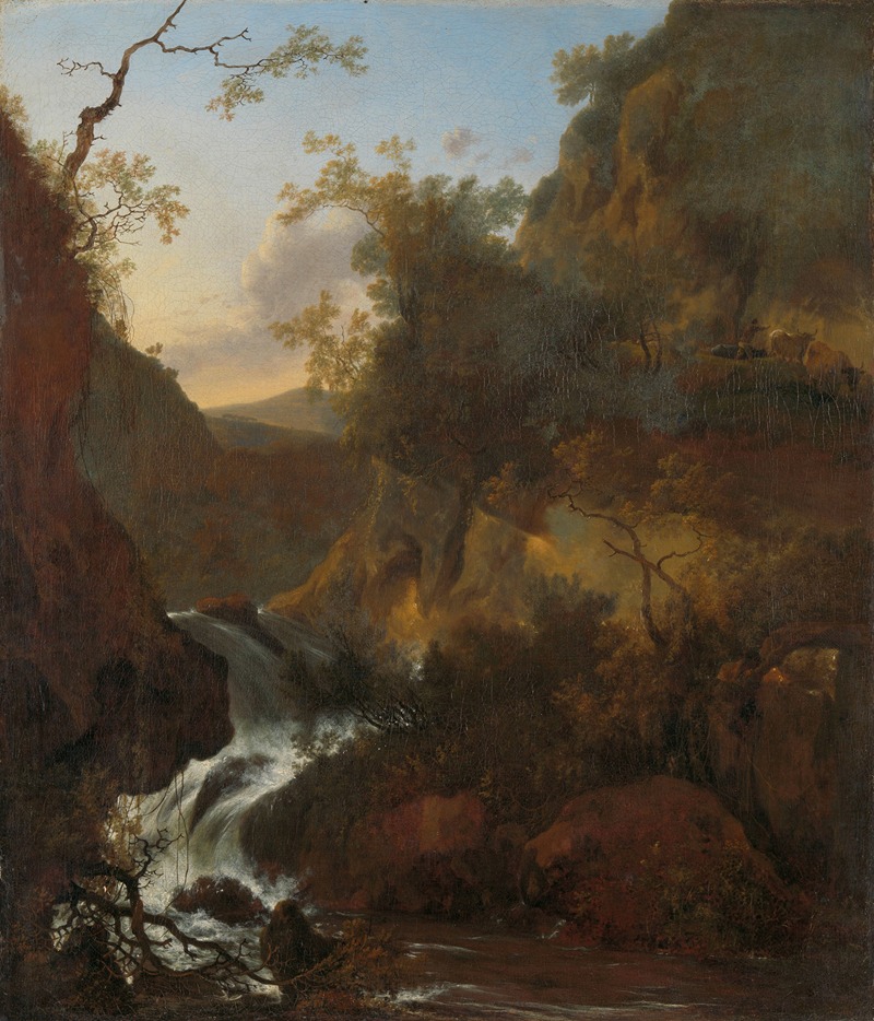 Adam Pynacker - A waterfall