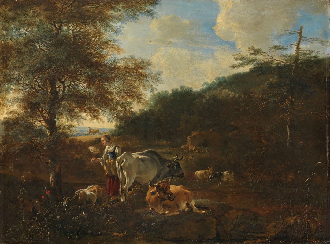 Adam Pynacker - Landscape with cattle