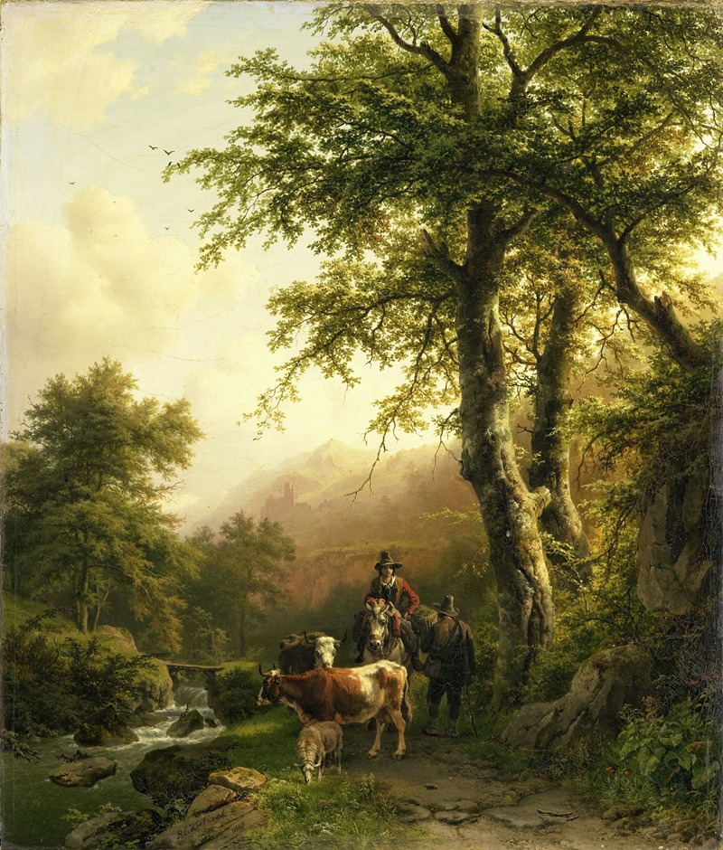Barend Cornelis Koekkoek - Italian Landscape