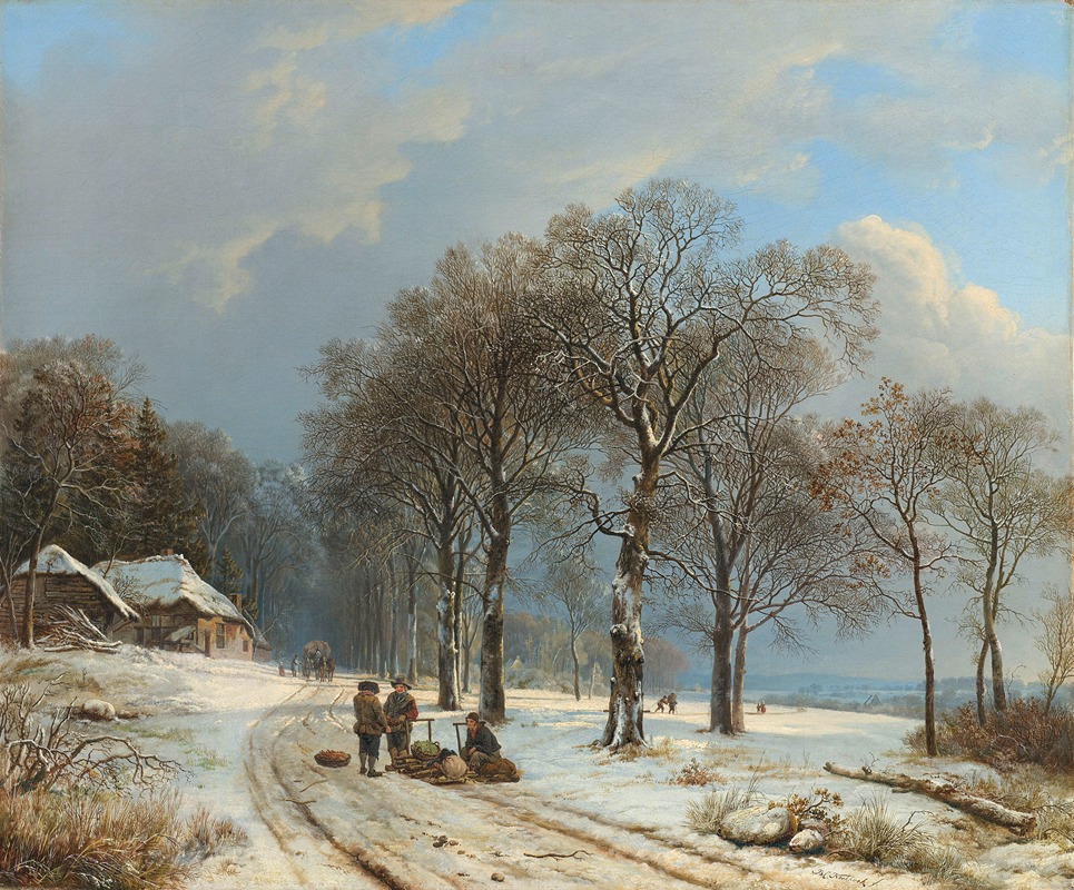 Barend Cornelis Koekkoek - Winter Landscape