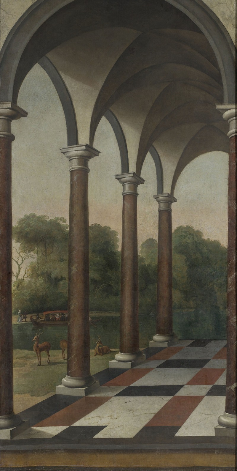Barent Fabritius - Colonnade giving onto a Park