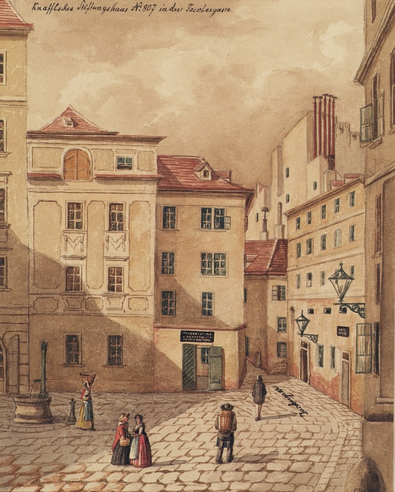 Carl L. Wiesböck - Das Knaffelsche Stiftungshaus in der Jacobergasse Nr. 807 in Wien