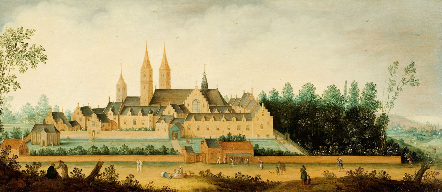 Claes Jacobsz. van der Heck - View of the Abbey of Egmond-Binnen