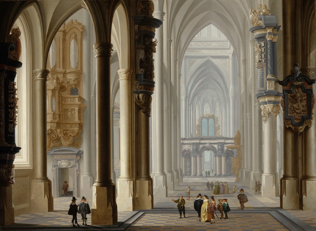 Dirck Van Delen - Interior of a Gothic Church