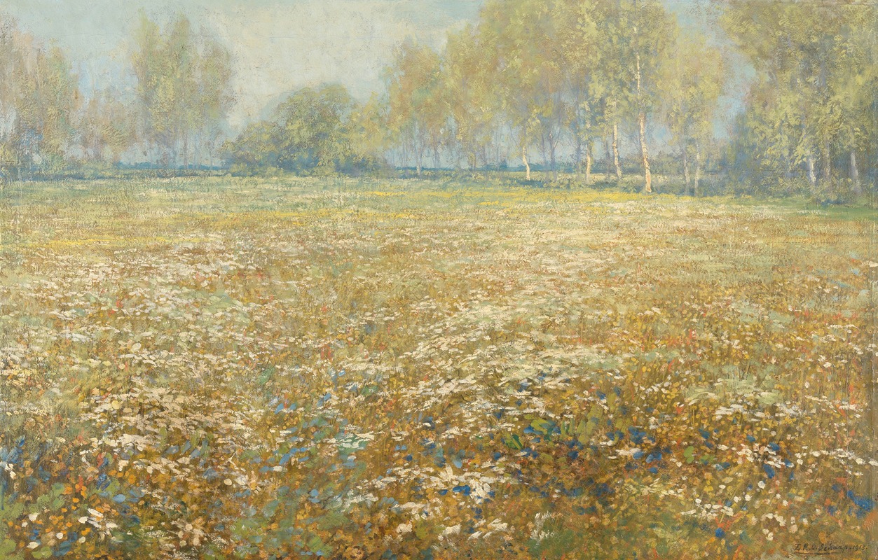 Egbert Rubertus Derk Schaap - Meadow in Bloom