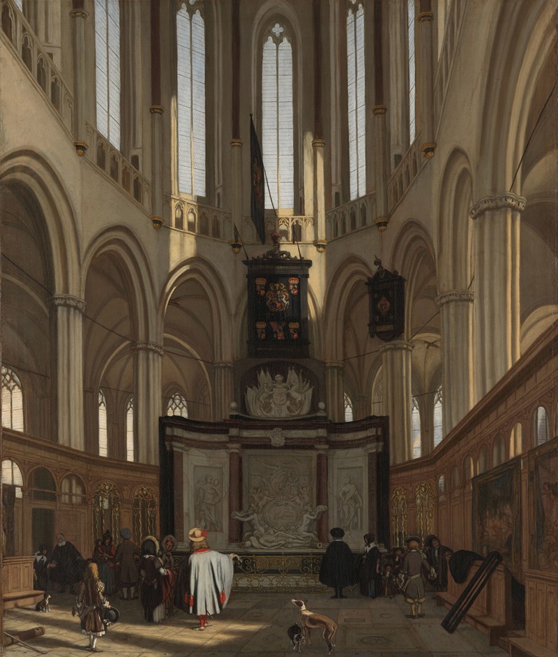 Emanuel de Witte - The Tomb of Michiel de Ruyter in the Nieuwe Kerk, Amsterdam