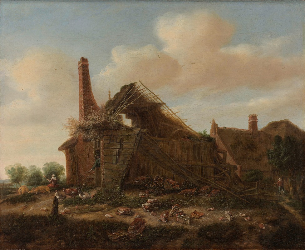 Emanuel Murant - Farmhouse in ruins