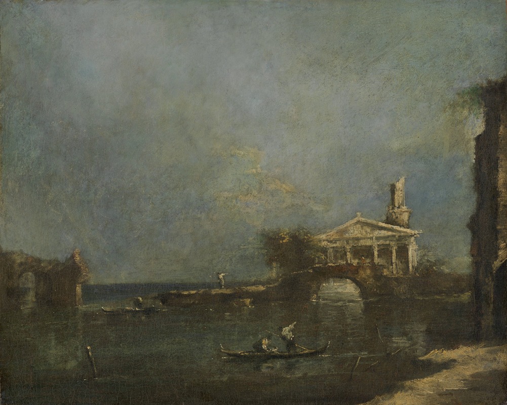 Francesco Guardi - Lagoon near Venice