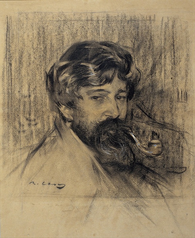 Ramón Casas - Portrait of Santiago Rusiñol