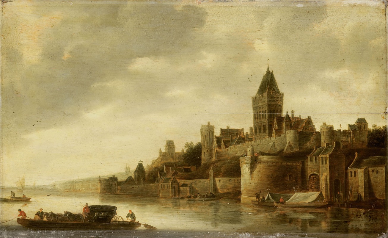 Frans de Hulst - View of the Valkhof in Nijmegen