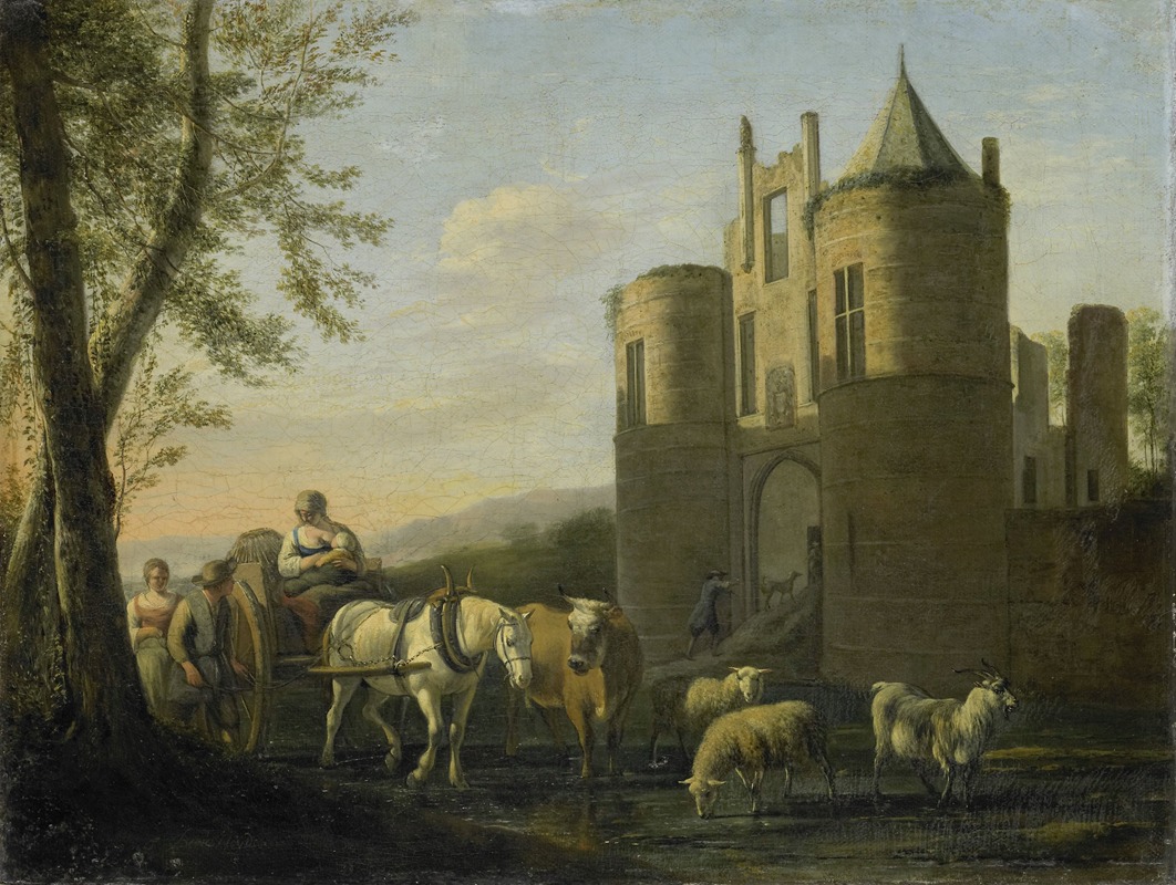 Gerrit Adriaensz. Berckheyde - The Main Gate to Egmond Castle