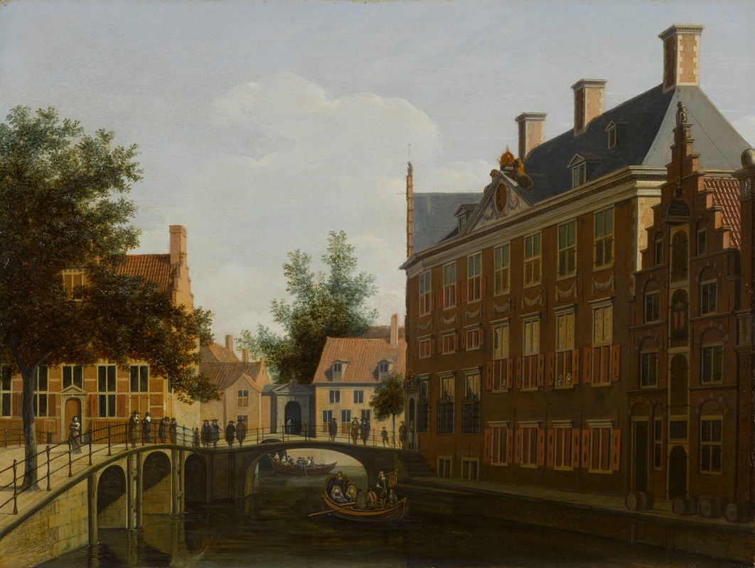 Gerrit Adriaensz. Berckheyde - The Oude Zijds Herenlogement (Gentlemen’s Hotel) in Amsterdam
