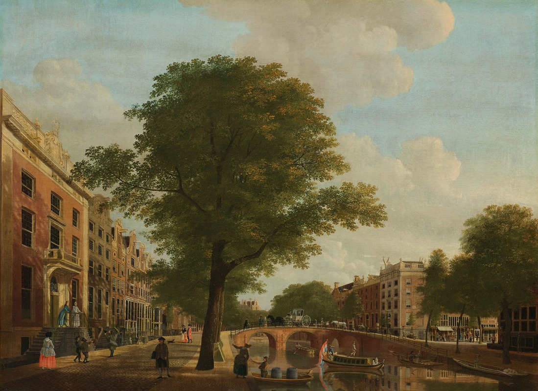 Hendrik Keun - View of the Herengracht near tje Leidsestraat, Amsterdam