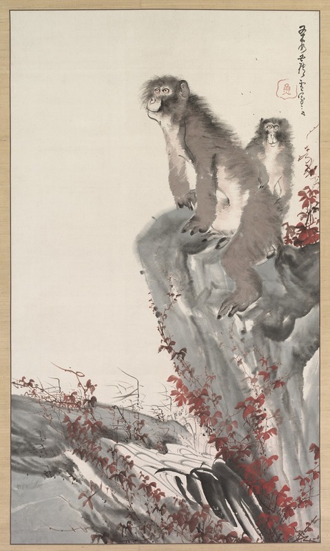 Nagasawa Rosetsu - Monkeys by a Stream