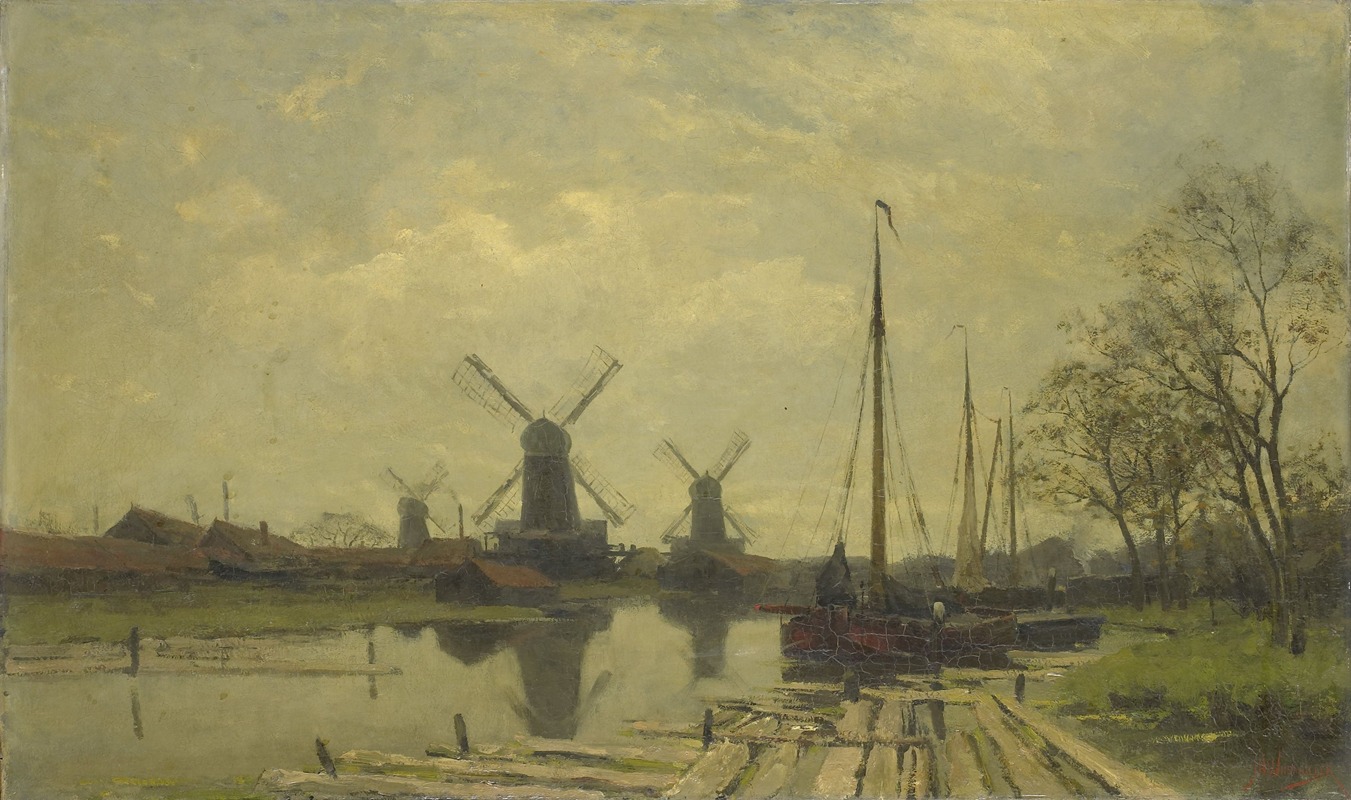 Jan Hillebrand Wijsmuller - Waterway near the Baarsjes, Amsterdam