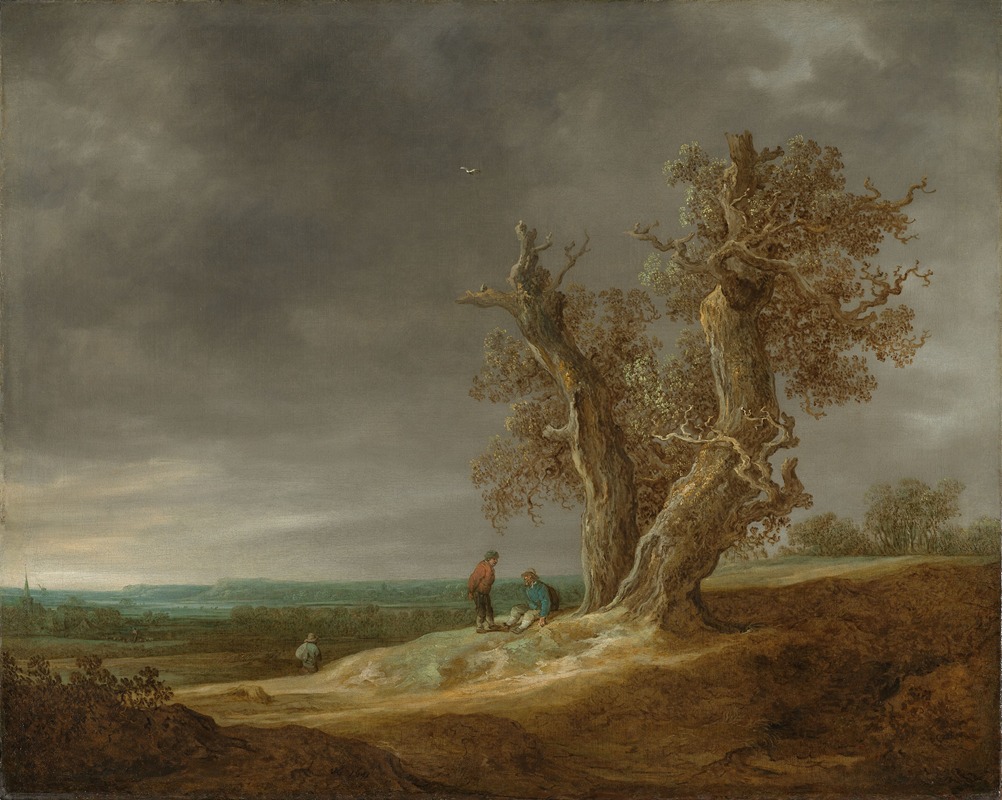 Jan van Goyen - Landscape with Two Oaks