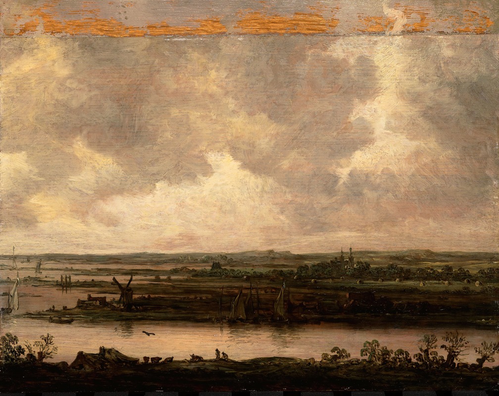 Jan van Goyen - Panoramic View of the River Spaarne and the Haarlemmermeer