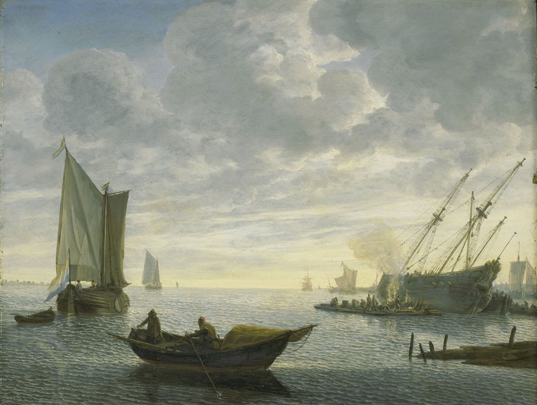 Lieve Pietersz. Verschuier - Caulking of a Vessel