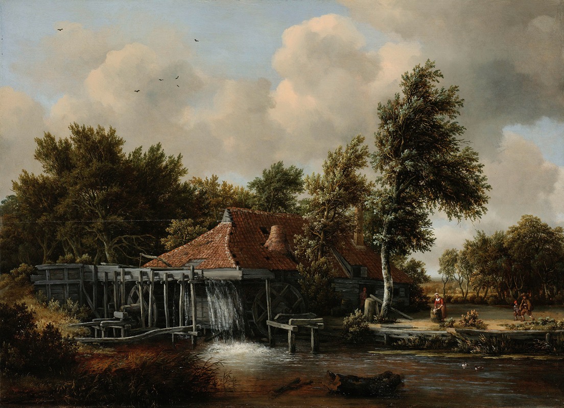 Meindert Hobbema - A Watermill
