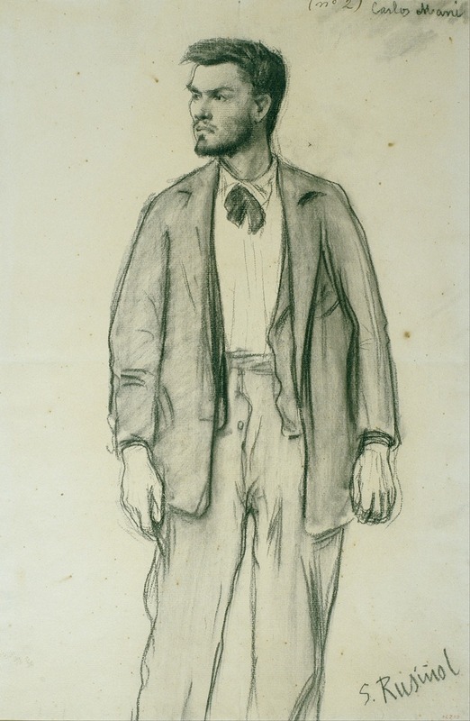 Santiago Rusiñol - Portrait of Carles Mani