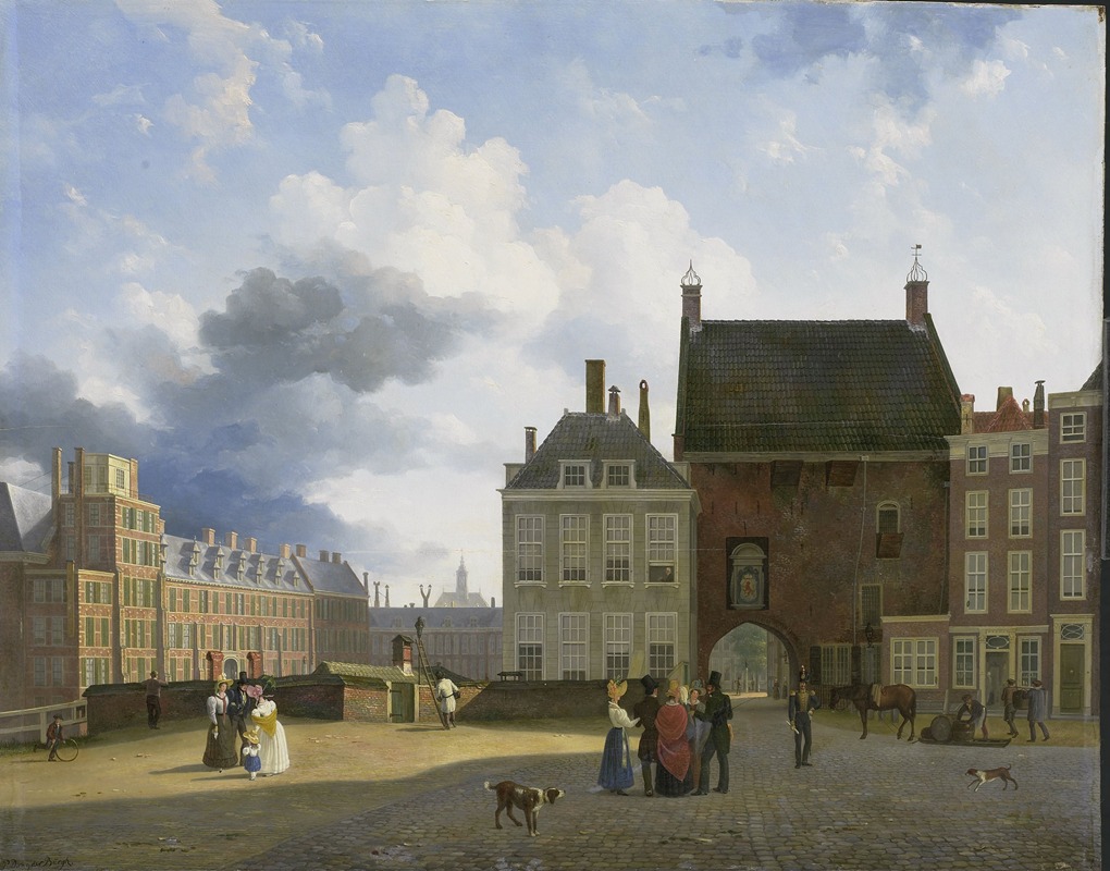 Pieter Daniel van der Burgh - The Gevangenpoort and the Plaats, The Hague