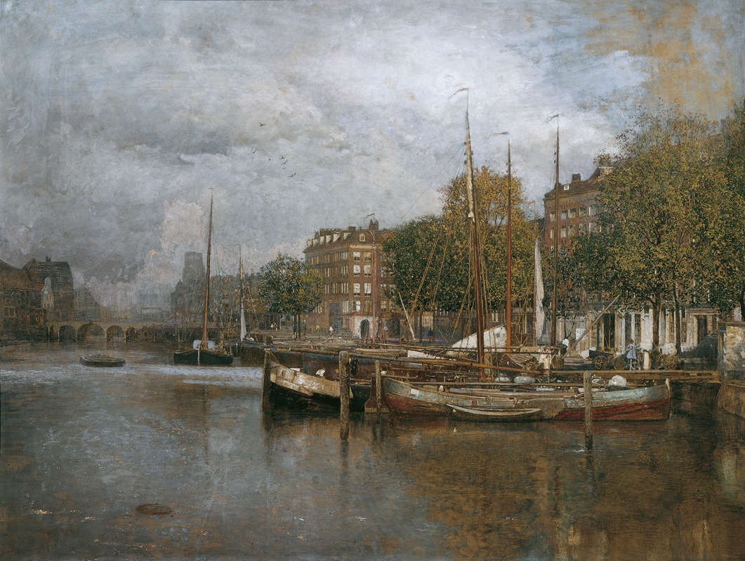Robert Russ - Kanal in Rotterdam
