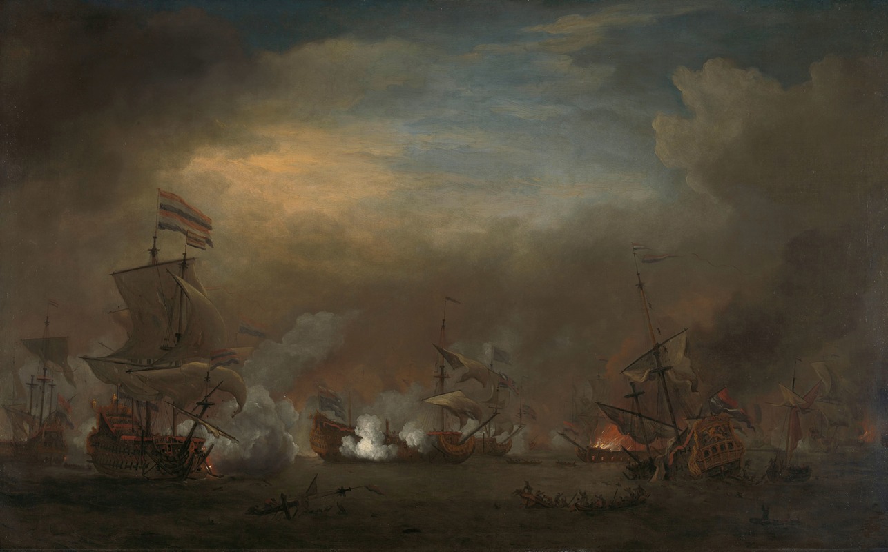 Willem van de Velde the Younger - Encounter during the Battle of Kijkduin