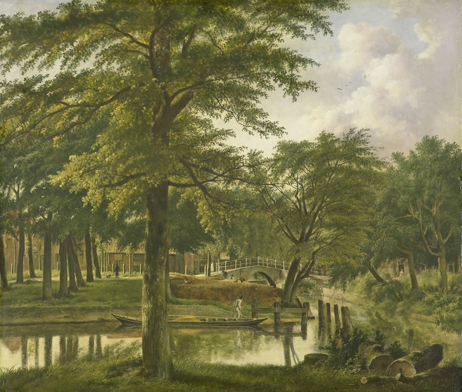 Wybrand Hendriks - View of the Nieuwe Gracht near the Bolwerk, Haarlem