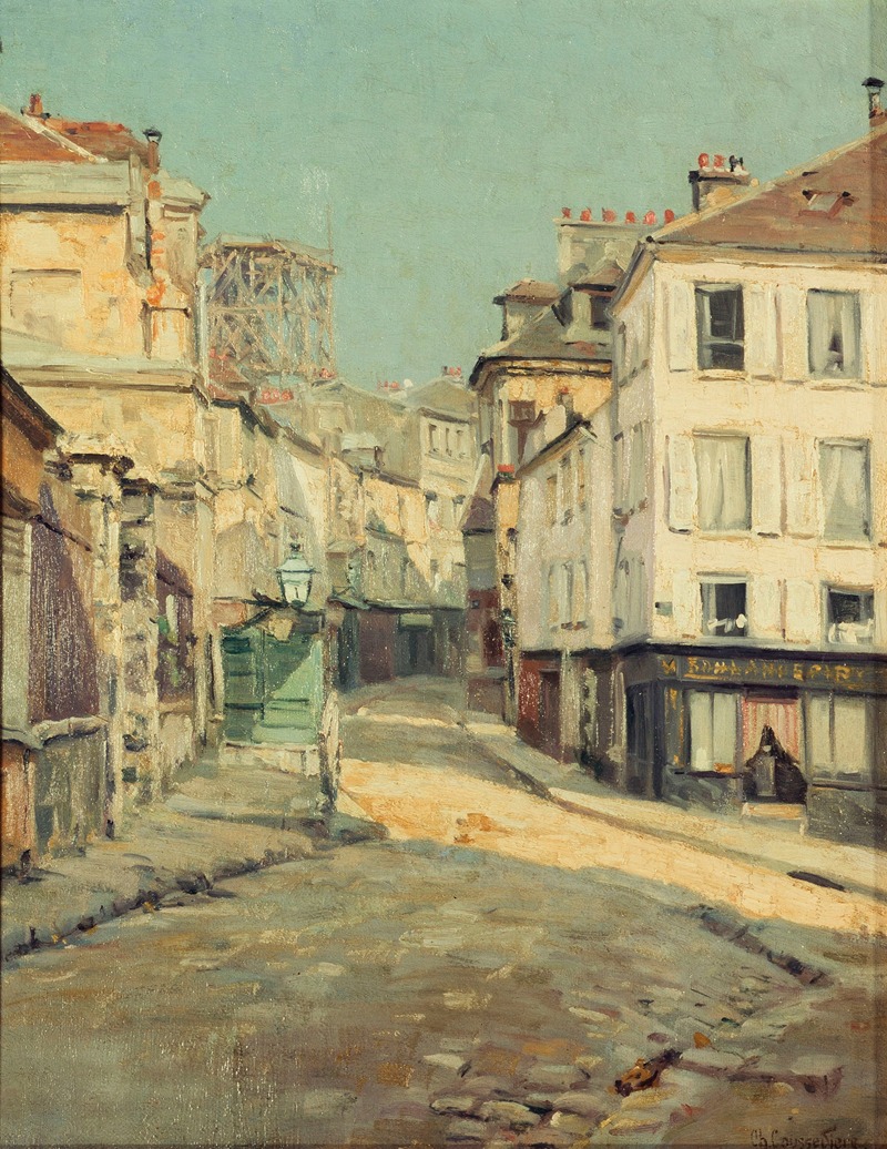 Charles Jean Coussedière - La Rue Norvins à Montmartre