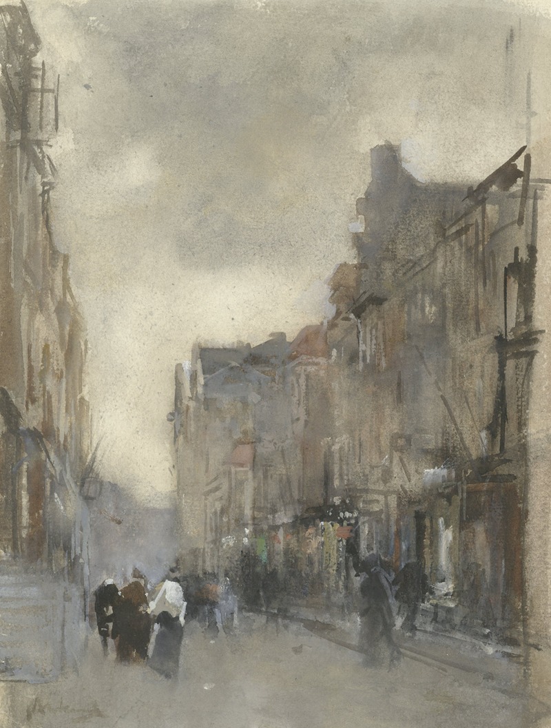 Floris Arntzenius - Straatgezicht te Den Haag