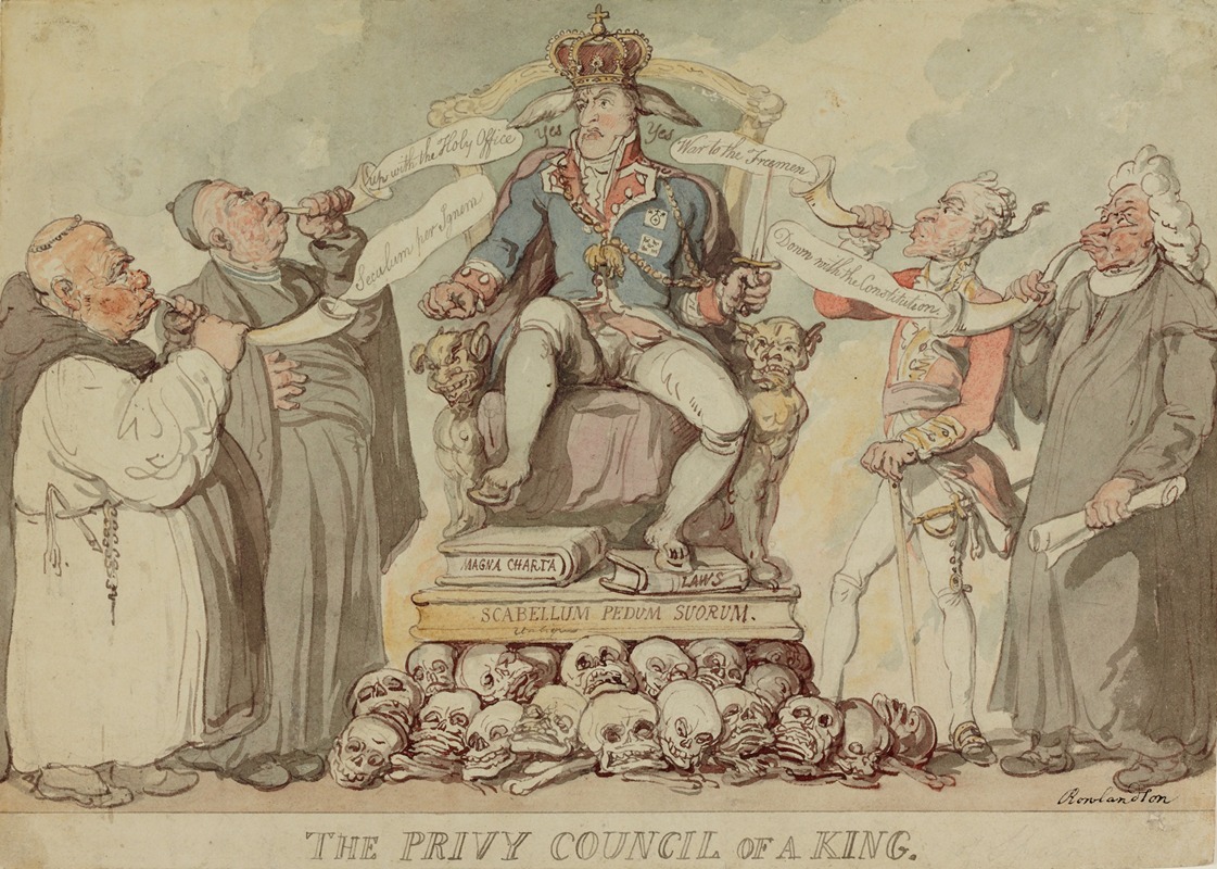 Thomas Rowlandson - The Privy Council of a King