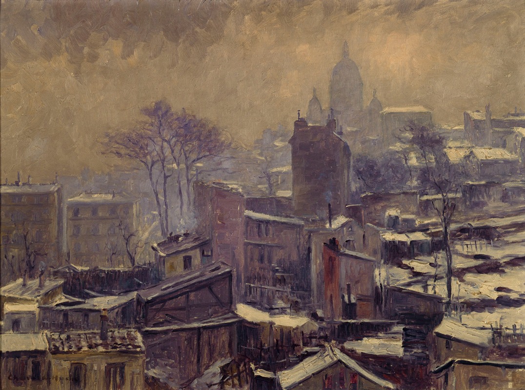 Georges Chenard-Huché - La Neige sur le maquis de Montmartre