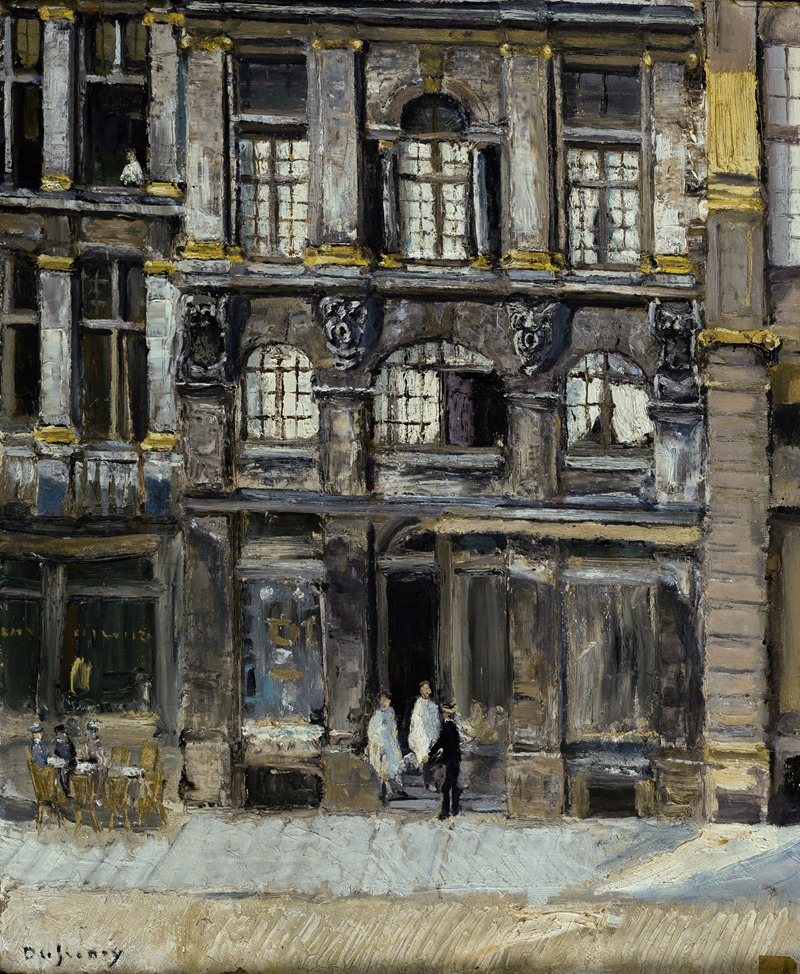 Georges Dufrénoy - Maison occupée par Victor Hugo sur la Grand’ Place à Bruxelles en 1851 et 1852