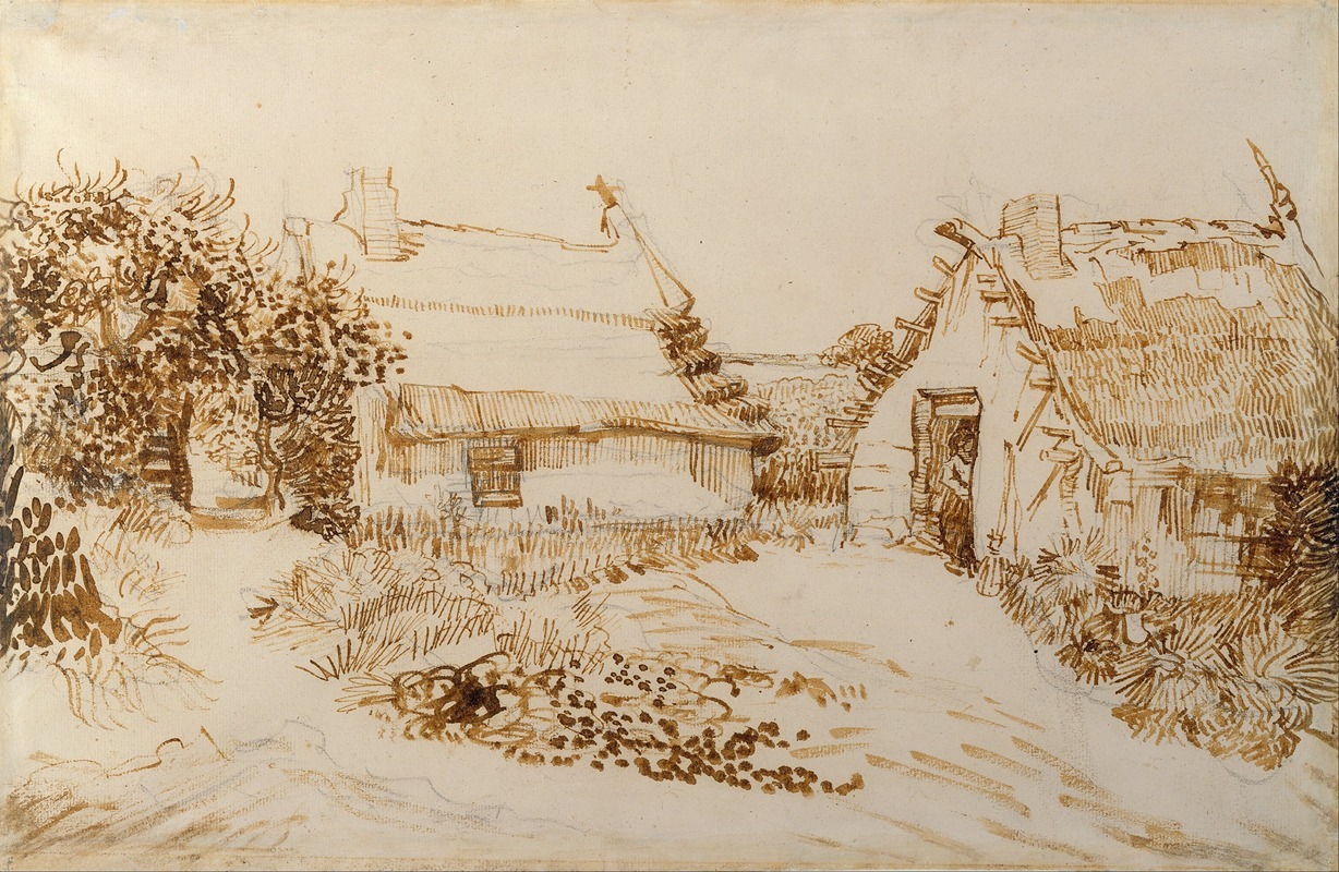 Vincent van Gogh - Two Cottages at Saintes-Maries-de-la-Mer