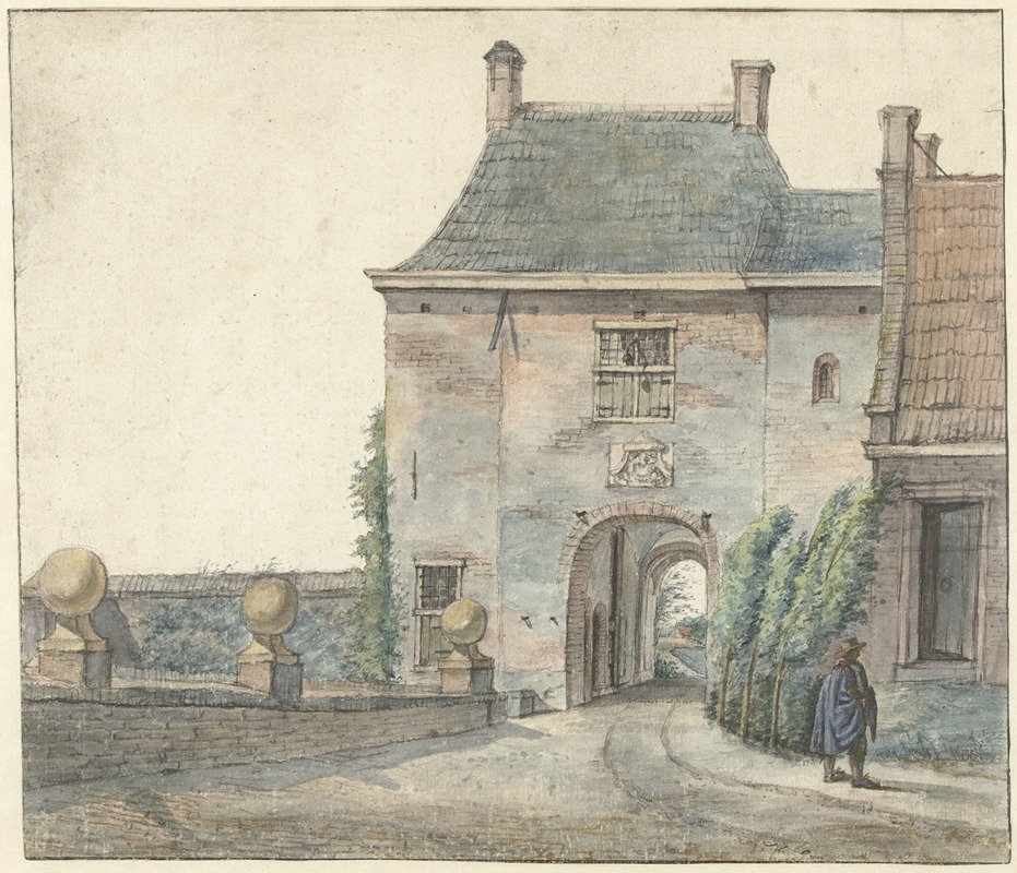 Gerrit Lamberts - De poort van het kasteel van Heemstede