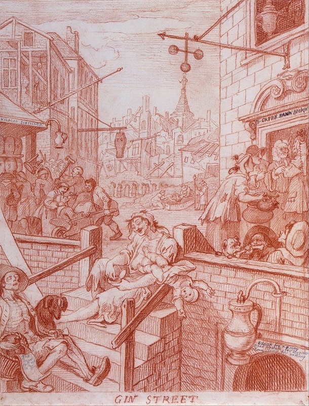 William Hogarth - Gin Street