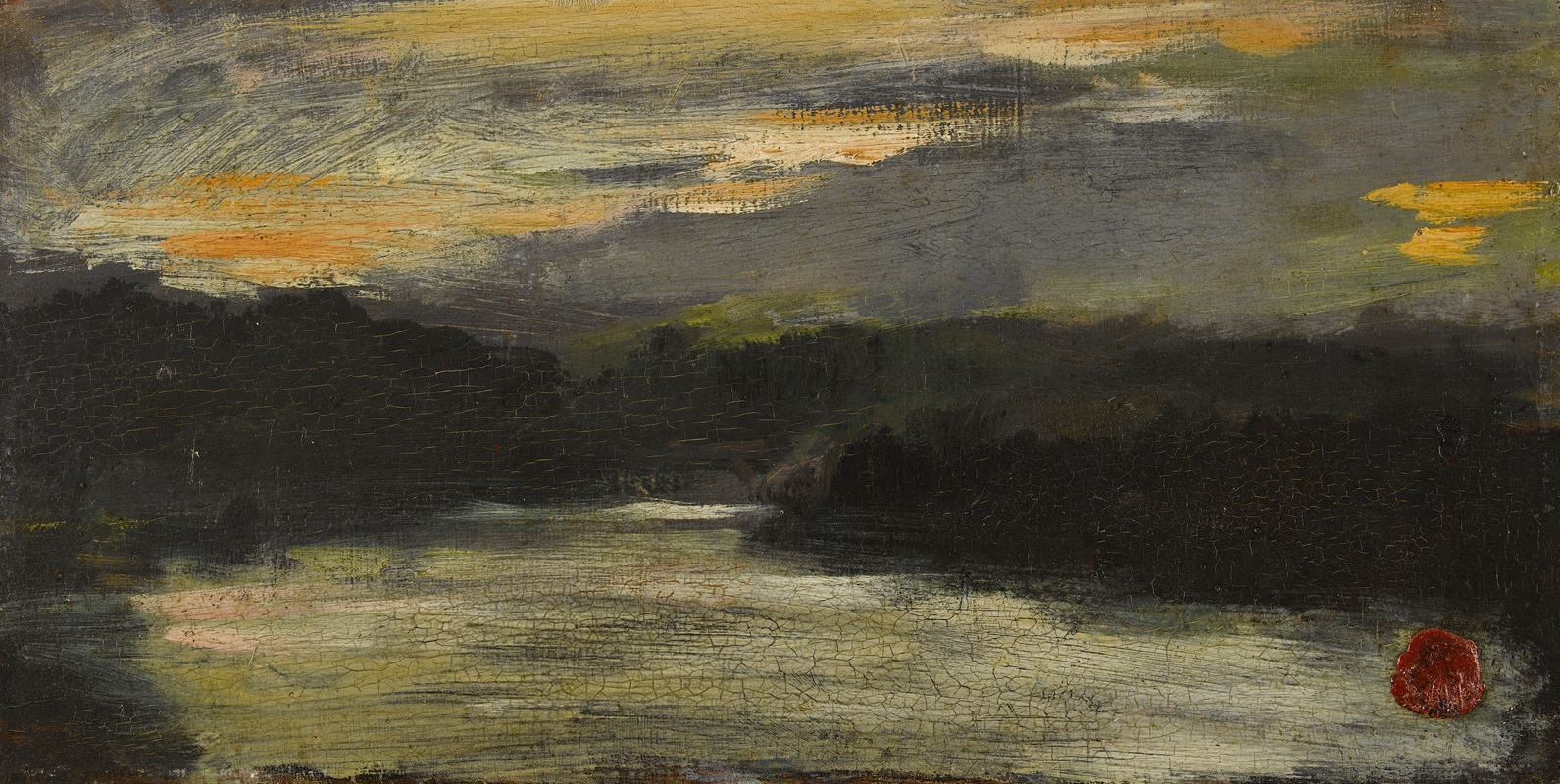 Jean-Baptiste Carpeaux - Effet de ciel sur une rivière
