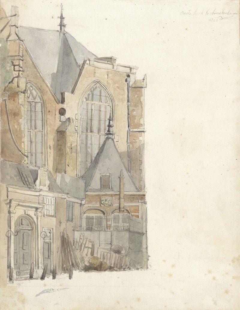 Johan Adolph Rust - De Oude Kerk te Amsterdam