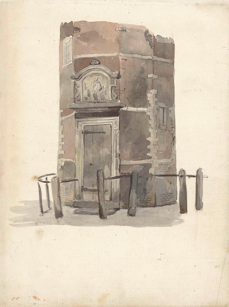 Johan Adolph Rust - Poortje van het gilde in de St. Anthoniswaag, Amsterdam