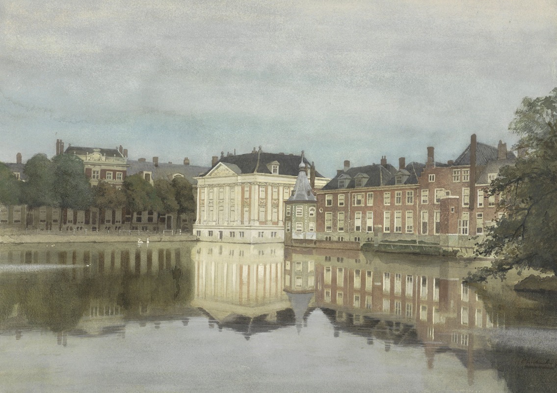 Johannes Christiaan Karel Klinkenberg - Hofvijver met Mauritshuis