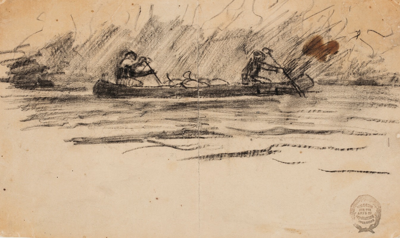 Winslow Homer - Canoe with Two Men