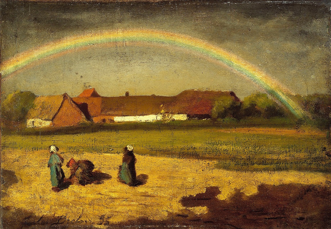Jules Breton - L’arc-en-ciel à Courrières
