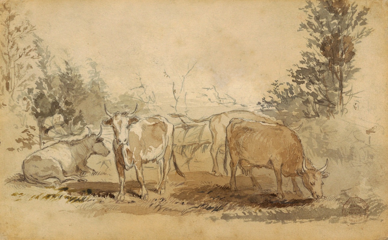 Winslow Homer - Cows in a Pasture
