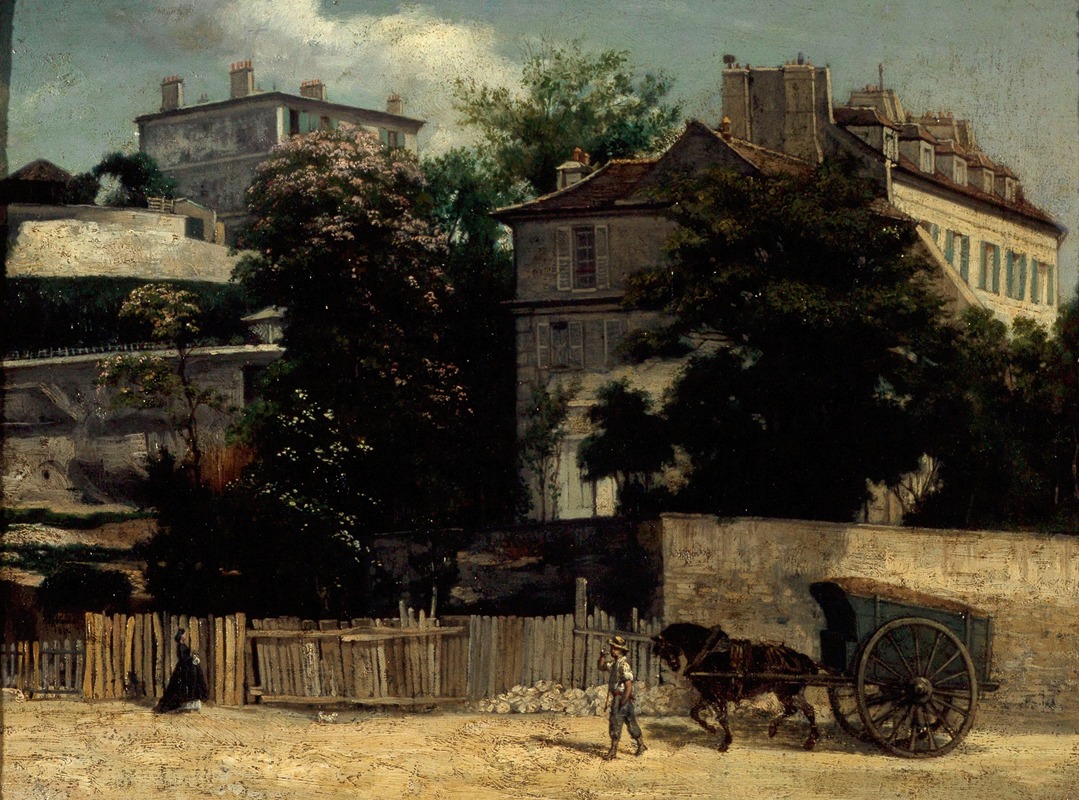 Napoléon-Joseph Bellardel - La rue d’Orchamp à Montmartre